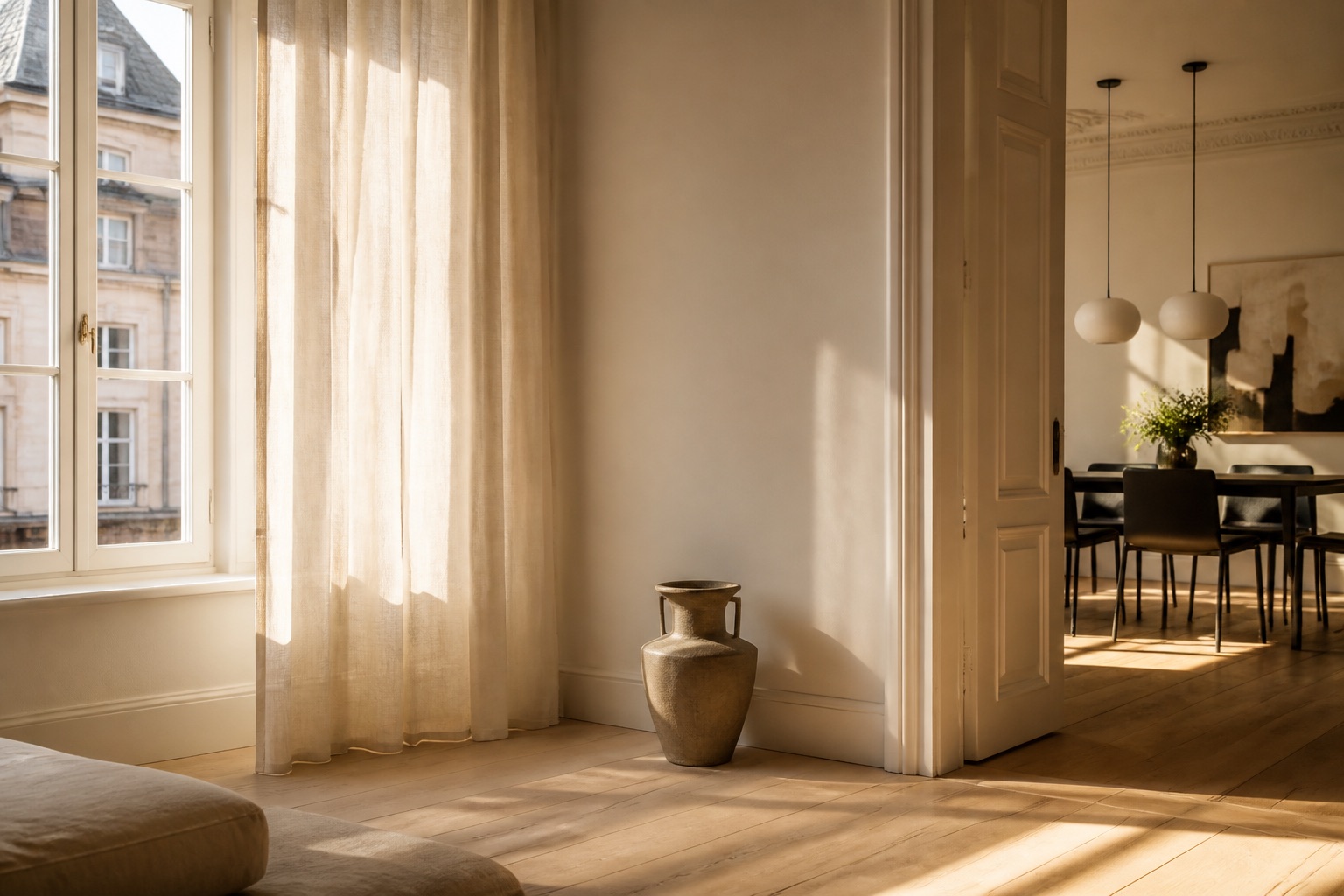 Hell durchflutetes Interieur — persönliches Projekt